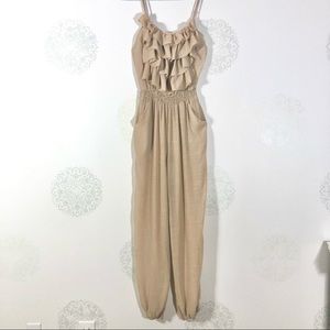 Beige Ruffle Jumper